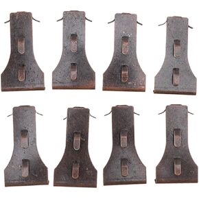 Zerodis 8 Pack Picture Hanging Hook, Metal Wall Hooks Heavy Duty Brick Clips Compatible with Standard Size Bricks Picture Hanger Brick Hanging Clips for Hanging Picture Frames Crafts