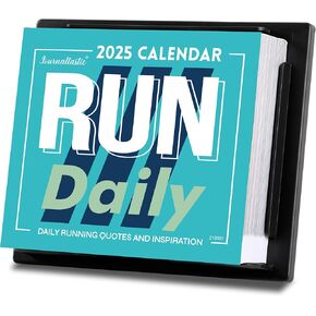 Desk Calendar 2025, 2025 Runner's Daily Desk Calendar, JAN 2025 - DEC 2025, Page a Day Calendar, Calendar with 365 Running Quotes, Running Desk Calendar for Runners, Daily Calendar for Keeping Track of Your Healthy Life (5.85" x 4.85")