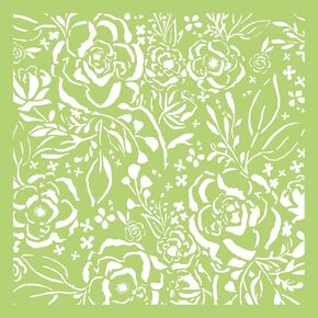 Kaisercraft IT435 Designer Template 6"X6"-Botanical