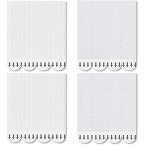 36 Pairs(72 Strips) Picture Hanging Strips, Damage-Free Adhesive Hook and Loop Strips, Picture Hangers for Walls, Adhesive Strips for Frame Hanging and Christmas Decorations