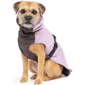 Goldpaw Winter Paw Dog Coat - Insulated Pet Jacket for Cold Weather, Adjustable Fit, and Stylish Canine Outerwear - Lilac, Size 12