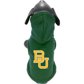 NCAA Collegiate Polar Fleece Hooded Dog Jacket (Tiny)