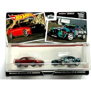 Hot Wheels Skyline GT R BNR32, Car Culture Premium 2 Pack (1:64 Scale)