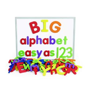 Excellerations Giant Foam Magnetic Letters & Numbers Upper and Lower Case Classroom Set (Pack of 115)