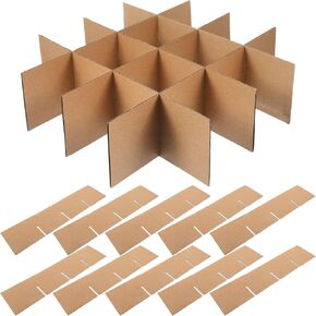 Glass Divider for Moving Box: Glassware Packing Boxes Cardboard Kit for Moving Dishes Wine Cup - Shipping Packing Supplies for Moving Fits 16 x 12 x 12 Inch Box