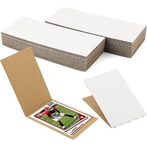 Mat Board Center, 4x6 Graded Card Shipping Protectors, 50 Pack (Can Hold 50 Cards), Premium Corrugated Packaging Pads, Folding Sheets Supplies, Sports Card Cardboard Sleeves, Trading Card Rigid Mailer