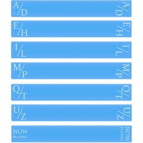 Record Dividers, 7pcs Vinyl Record Dividers, Great for Vinyl Record Storage, Can Be Used As Library Book Dividers, Alphabet Dividers, Vinyl Record Dividers A-z, One Side Printed