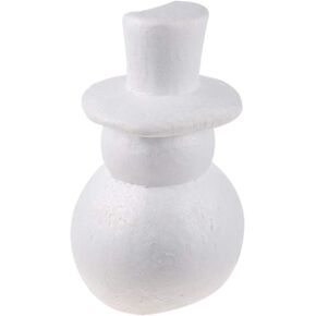 ABOOFAN Christmas Craft Shape White Foam Snowman Doll Modelling Polystyrene Foam Mold for DIY Ornament Craft Foam for Flower Arranging (25cm)