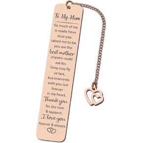 Christmas Gifts Stocking Stuffers for Mom Women Mother in Law from Daughter Son Thank You Gifts I Love You Gifts for Mom Mother Birthday Gifts Bookmark Thanksgiving Valentine's Day Sweetest Day Gifts