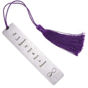 Bookmarks Aunt Gifts from Niece The Love Between an Aunt and Niece is Forever Bookmark Gift for Aunts Aunties Birthday Presents