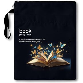 Butterfly Book Sleeve with Zipper, Book Covers for Paperbacks with Pocket, Book Pouch Gifts for Book Lover Butterfly Lover Readers, Bookish Idea for Bookmate, Washable Book Sleeve Protector -08