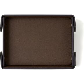 Organizer Tray for Storing Makeup, Stationery, Keys, and More in Office Desk, Studio Drawers(Square Lychee Red-Medium)