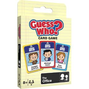 GUESS WHO? Card Game: The Office, Featuring 20 Characters, Michael Scott, Jim Halpert, Pam Beesly and More, Family Friendly Deduction, 2 Players, Officially Licensed Merchandise & Collectible