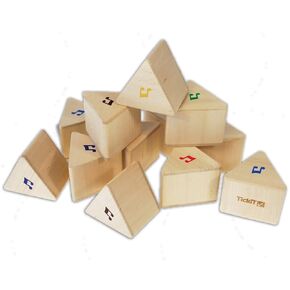 TickiT - 73277 Sound Prism Set - Set of 12 - Toddler Percussion Blocks - Listen and Learn Activity - Ages 18m+