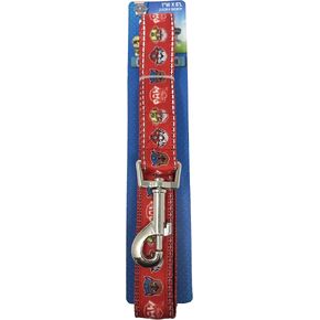 Penn-Plax Officially Licensed Paw Patrol Leash, Reflective Stitching for Safe Adventures, Featuring Marshall, Rubble, and Skye from Nickelodeon's Paw Patrol - 6 Feet Long, Red, PAWL2