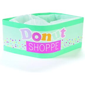 Donut Party Hats for Kids - Set of 12 Donut Shoppe Paper Hats - Party Accessories and Supplies