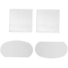 4pcs Clay Scraper Tool Metal Stainless Steel Clay Sculpture Pottery Molding Steel Serrated Scraper Ceramics Cutter Tools for Adults