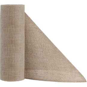 Shatex Natural Burlap Roll,12inch x 15ft High Density Burlap Fabric for Craft Projects,Table Runners,Weddings Decor,Christmas Decorations