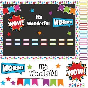 thyle 94 جهاز كمبيوتر شخصى نجاح باهر العمل لوحة الإعلانات مجموعة الفصول الدراسية لوحة الإعلانات الديكور الرايات نجمة القواطع اسم العلامات مساعد المعلم ديكور السبورة للطلاب المعلمين العودة إلى المدرسة الفصول الدراسية جدار ديكور in Kuwait