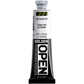 Open 2 Oz Acrylic Color Paints Color: Sap Green Hue