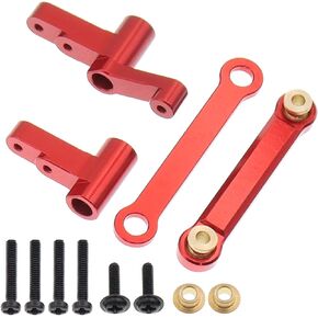 Aluminum Upgrades Replacement Accessories Compatible with Hyper Go H14bm MJX 14209 14210 1/14 RC Upgrade Parts,Red (Rear Gearbox Cover)
