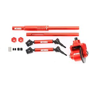 2pcs Drive Shafts Diff Set 40Cr Steel Gear Center Driveshaft Aluminium for 1/10 Arrma Vorteks Granite 4X2 Boost Mega 550 Upgrade to 4WD Hop-ups