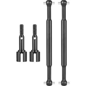 QUE-T 1 Pair Rear Steel Driveshafts CVD 1/10 RC Drive Shafts for Tamiya Hotshot 58391 Truck Upgrade