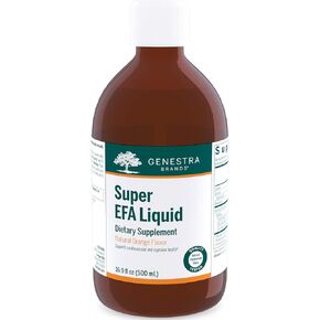 Genestra Brands Super EFA Liquid | Supports Cardiovascular Health, and The Development of Brain, Eyes, and Nerves in Children* | 6.8 Fl Oz | Natural Orange Flavor
