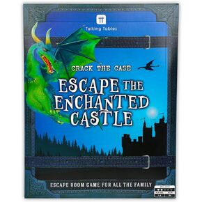 Talking Tables Enchanted Castle Escape Room Game for Kids, Rescue The Dragon, Puzzles, Clues, QR Codes., Music, Family Games, Adults, Brain Teaser Puzzles Ages 9+, 1-6 Players