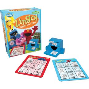 ThinkFun Sesame Street Zingo! Build Language Skills with All Your Favorite Sesame Street Characters. for Ages 4+
