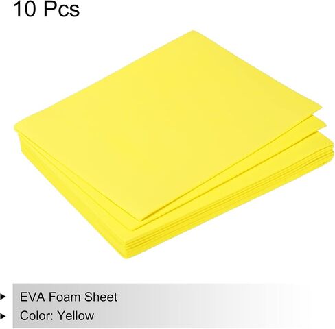 MECCANIXITY EVA Foam Sheets White 7.6 Inch x 5.9 Inch 2mm Thickness for Crafts DIY Pack of 10 in Saudi Arabia