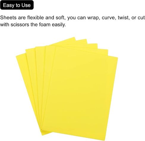 MECCANIXITY EVA Foam Sheets White 7.6 Inch x 5.9 Inch 2mm Thickness for Crafts DIY Pack of 10 in Saudi Arabia