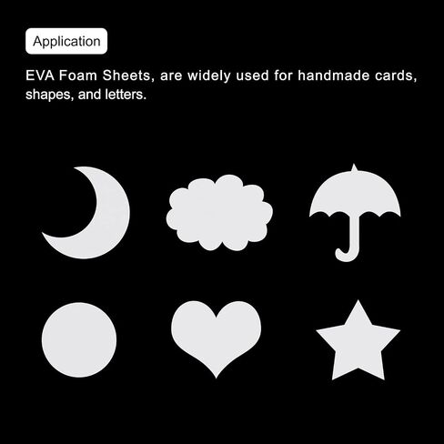 MECCANIXITY EVA Foam Sheets White 7.6 Inch x 5.9 Inch 2mm Thickness for Crafts DIY Pack of 10 in Saudi Arabia