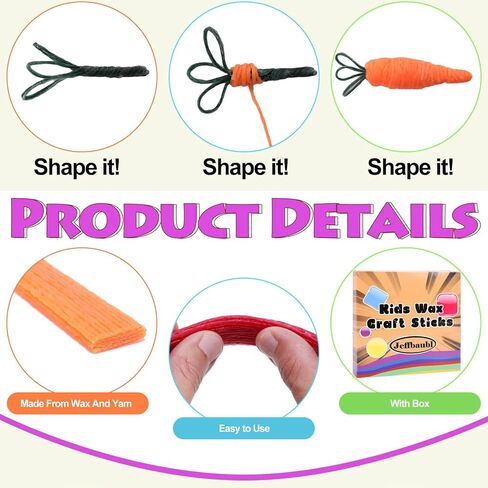 500 قطعة من أعواد الشمع الحرفية، 13 لونًا من أعواد الشمع القابلة للانحناء، أعواد النحت القابلة لإعادة الاستخدام، أعواد الشمع اللزجة للحرف اليدوية الخاصة بالمستلزمات الفنية in Kuwait