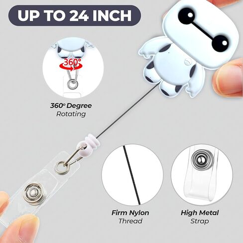 Cute Pediatric Badge Reel, Retractable ID Badge Holder for Nurses, Nursing Students, Name ID Badge Clip with Swivel Alligator Reel Clip, Stitch Badge Reel in Saudi Arabia