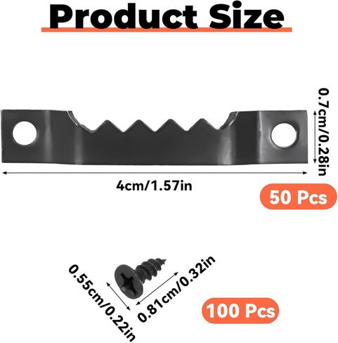 100 Pcs Sawtooth Picture Hangers Black Steel Photo Frame Hanging Hangers Picture Hanger with 200Pcs Screws for Hanging Clock Paintings Artwork Picture Frame Hook Photos in Saudi Arabia