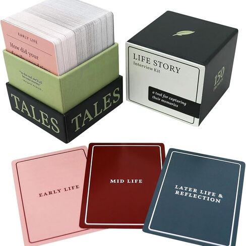 150 بطاقة مجموعة أدوات مقابلة قصة الحياة، مجموعة أدوات مقابلة قصة الحياة، مجموعة أدوات مقابلة قصة الحياة الرائعة من أجل ليلة اللعب العائلية مع الآباء والأجداد in Kuwait