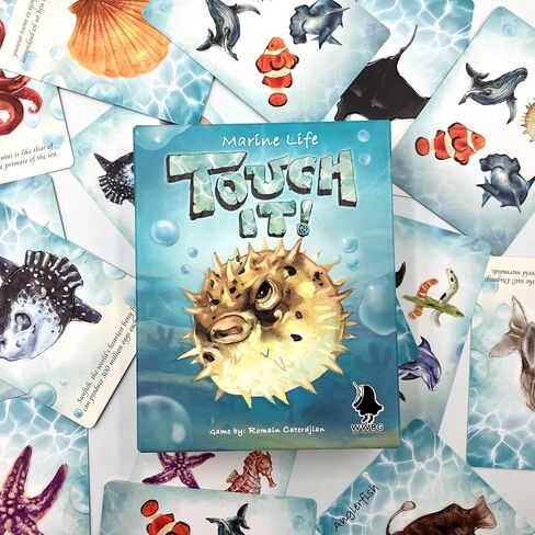 Wonderful World: Touch It! Marine Life - Sensory Party Card Game, Identify Pictures by Touch, Fun & Competitive, Family Ages 6+, 2-6 Players, 10 Mins in Saudi Arabia