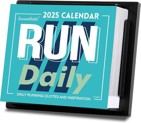 Desk Calendar 2025, 2025 Runner's Daily Desk Calendar, JAN 2025 - DEC 2025, Page a Day Calendar, Calendar with 365 Running Quotes, Running Desk Calendar for Runners, Daily Calendar for Keeping Track of Your Healthy Life (5.85" x 4.85") in Saudi Arabia