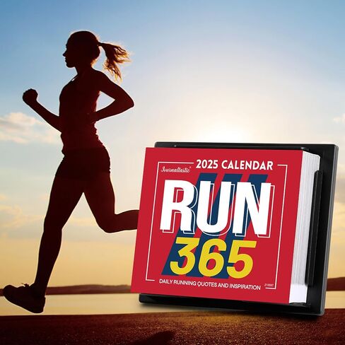 Desk Calendar 2025, 2025 Runner's Daily Desk Calendar, JAN 2025 - DEC 2025, Page a Day Calendar, Calendar with 365 Running Quotes, Running Desk Calendar for Runners, Daily Calendar for Keeping Track of Your Healthy Life (5.85" x 4.85") in Saudi Arabia