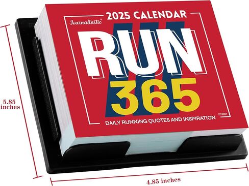 Desk Calendar 2025, 2025 Runner's Daily Desk Calendar, JAN 2025 - DEC 2025, Page a Day Calendar, Calendar with 365 Running Quotes, Running Desk Calendar for Runners, Daily Calendar for Keeping Track of Your Healthy Life (5.85" x 4.85") in Saudi Arabia