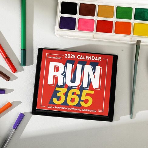 Desk Calendar 2025, 2025 Runner's Daily Desk Calendar, JAN 2025 - DEC 2025, Page a Day Calendar, Calendar with 365 Running Quotes, Running Desk Calendar for Runners, Daily Calendar for Keeping Track of Your Healthy Life (5.85" x 4.85") in Saudi Arabia