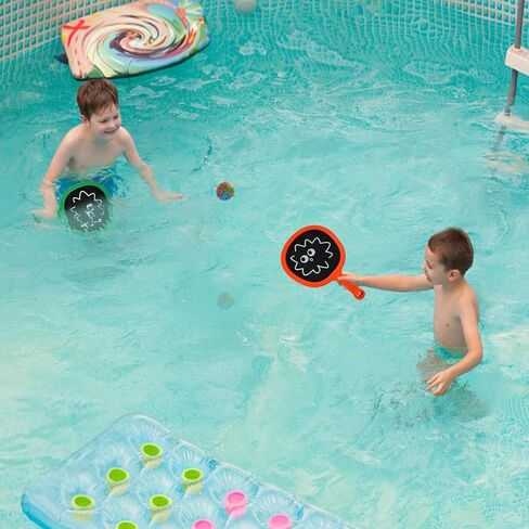 Portable Paddles and Bouncy Balls Set for Kids or Adults’ Indoor Outdoor Activities, Sport Game for Beginner or Intermediate, Swing Racket in Beach Pool Backyard Playground Lawn Park or Court in Kuwait
