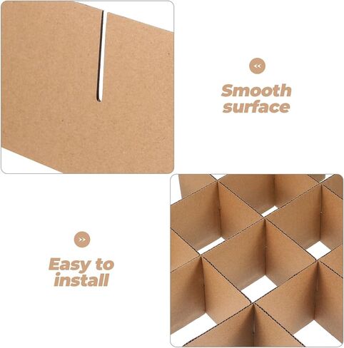 Glass Divider for Moving Box: Glassware Packing Boxes Cardboard Kit for Moving Dishes Wine Cup - Shipping Packing Supplies for Moving Fits 16 x 12 x 12 Inch Box in Kuwait