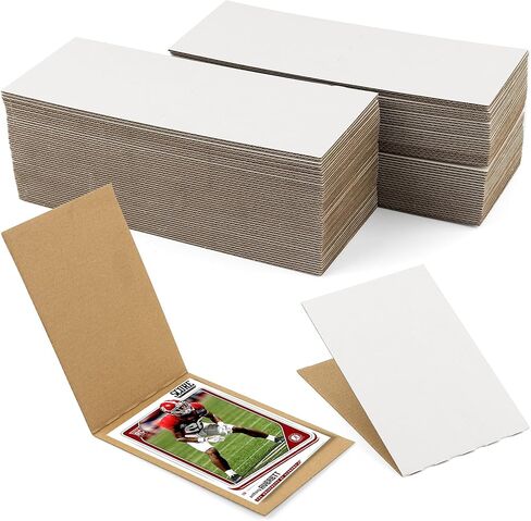 مركز لوحة السجادة، واقيات شحن البطاقات المتدرجة 4 × 6، 50 حزمة (يمكن أن تحمل 50 بطاقة)، ​​وسادات تغليف مموجة ممتازة، مستلزمات أوراق قابلة للطي، أكمام من الورق المقوى للبطاقات الرياضية، بطاقة بريدية صلبة لبطاقات التداول in Kuwait