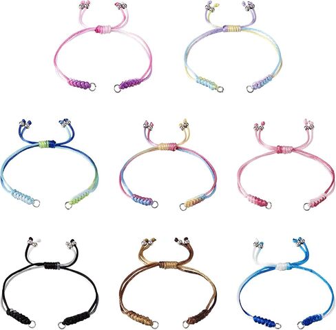 Pandahall Nylon Braided Cord Bracelets Adjustable Friendship Bracelets for Jewelry Making in Saudi Arabia