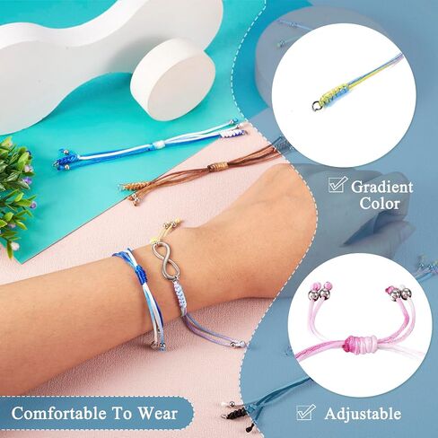 Pandahall Nylon Braided Cord Bracelets Adjustable Friendship Bracelets for Jewelry Making in Saudi Arabia