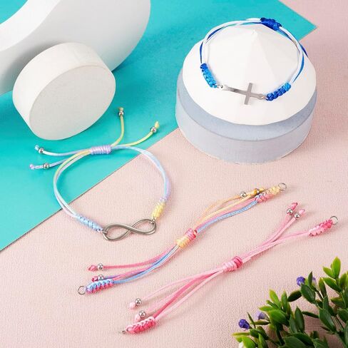 Pandahall Nylon Braided Cord Bracelets Adjustable Friendship Bracelets for Jewelry Making in Saudi Arabia