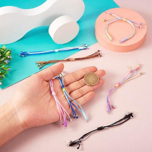 Pandahall Nylon Braided Cord Bracelets Adjustable Friendship Bracelets for Jewelry Making in Saudi Arabia