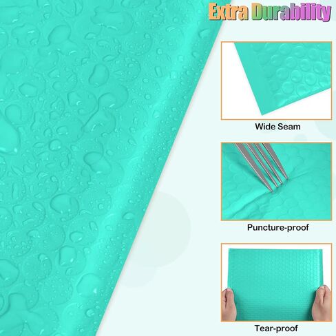 8.5 x 12 Inch Padded Envelope 30 Pack, Self-Seal Poly Bubble Mailers, Waterproof Shipping Bags for Small Business, Teal in Saudi Arabia